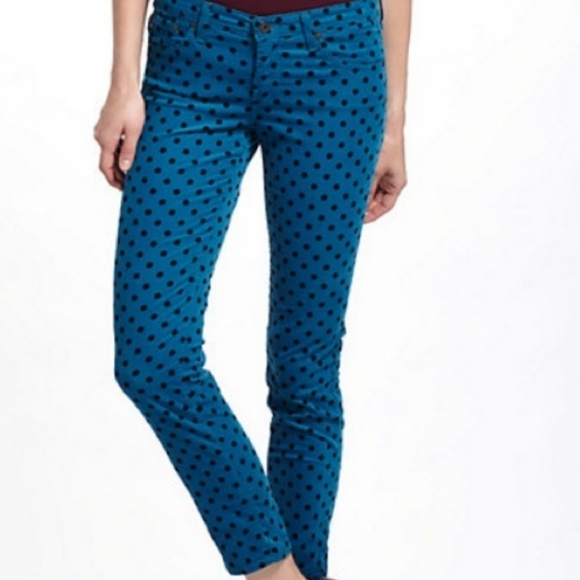 Ag Adriano Goldschmied Denim - Adriano Goldschmied AG Stevie Ankle Slim Straight Leg Polka Dot Women's Size 25